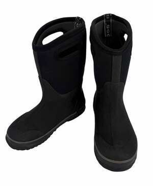 Bogs Kids Size 13 Classic Waterproof Insulated Black Boots Euro 30 Snow Rain Mud